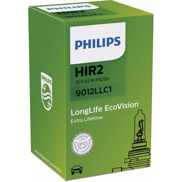 Bec Philips HIR2 12V 55W LongLife EcoVision 9012LLC1